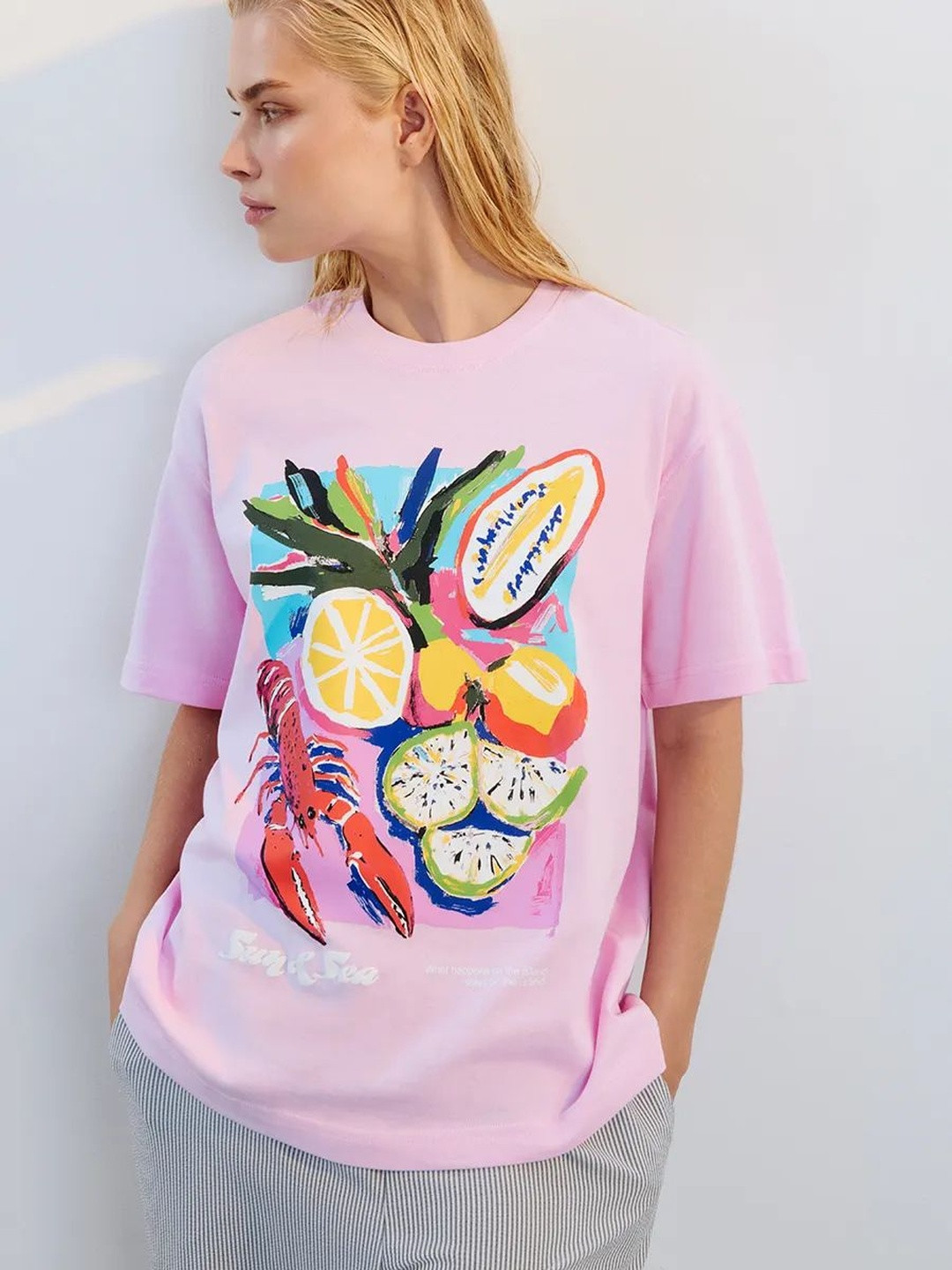 Suo Women Printed T-shirt
