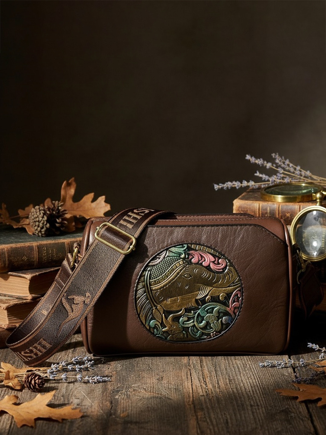 GUKA Embellished PU Sling Bag