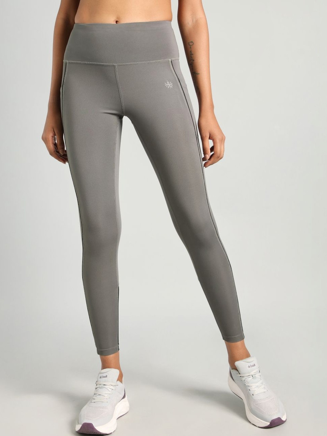 CULT Women's Grey Active Mesh Tights