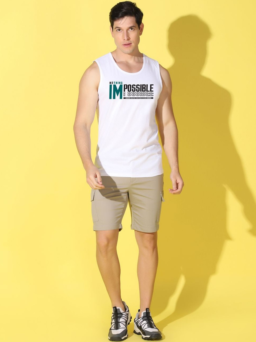 WOOSTRO Printed Assorted Cotton Gym Vest