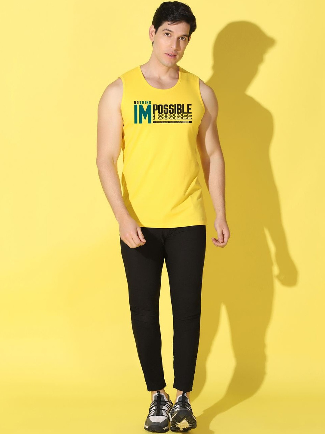 WOOSTRO Printed Assorted Cotton Gym Vest