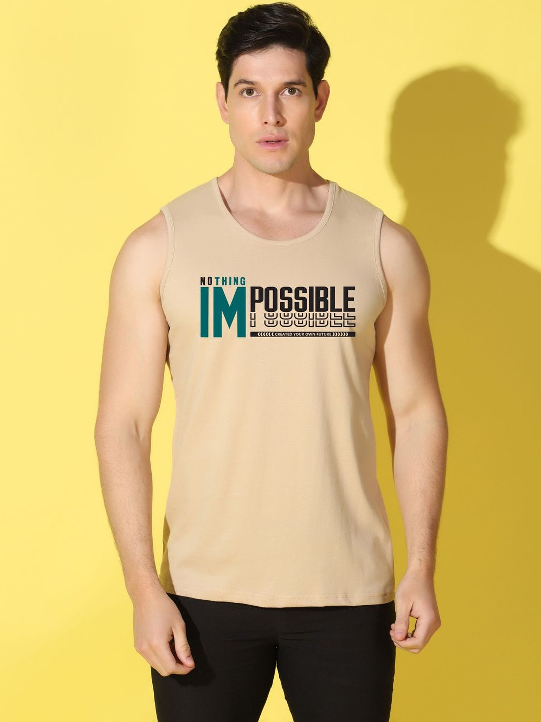 WOOSTRO Printed Assorted Cotton Gym Vest
