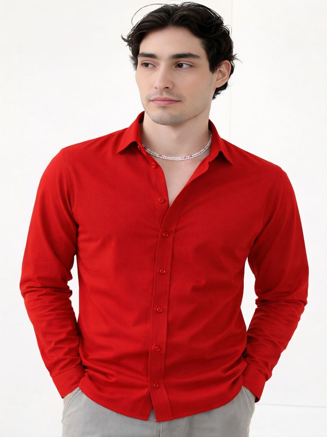 Lee Cross Men Classic Slim Fit Casual Shirt