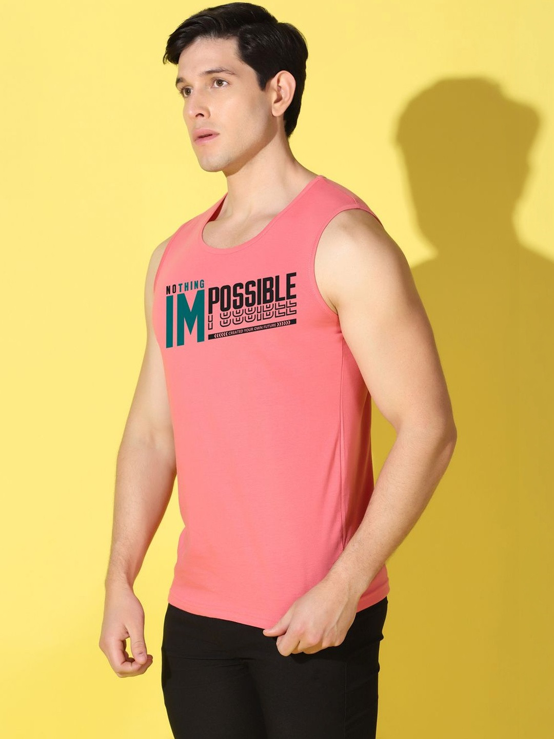 WOOSTRO Printed Assorted Cotton Gym Vest