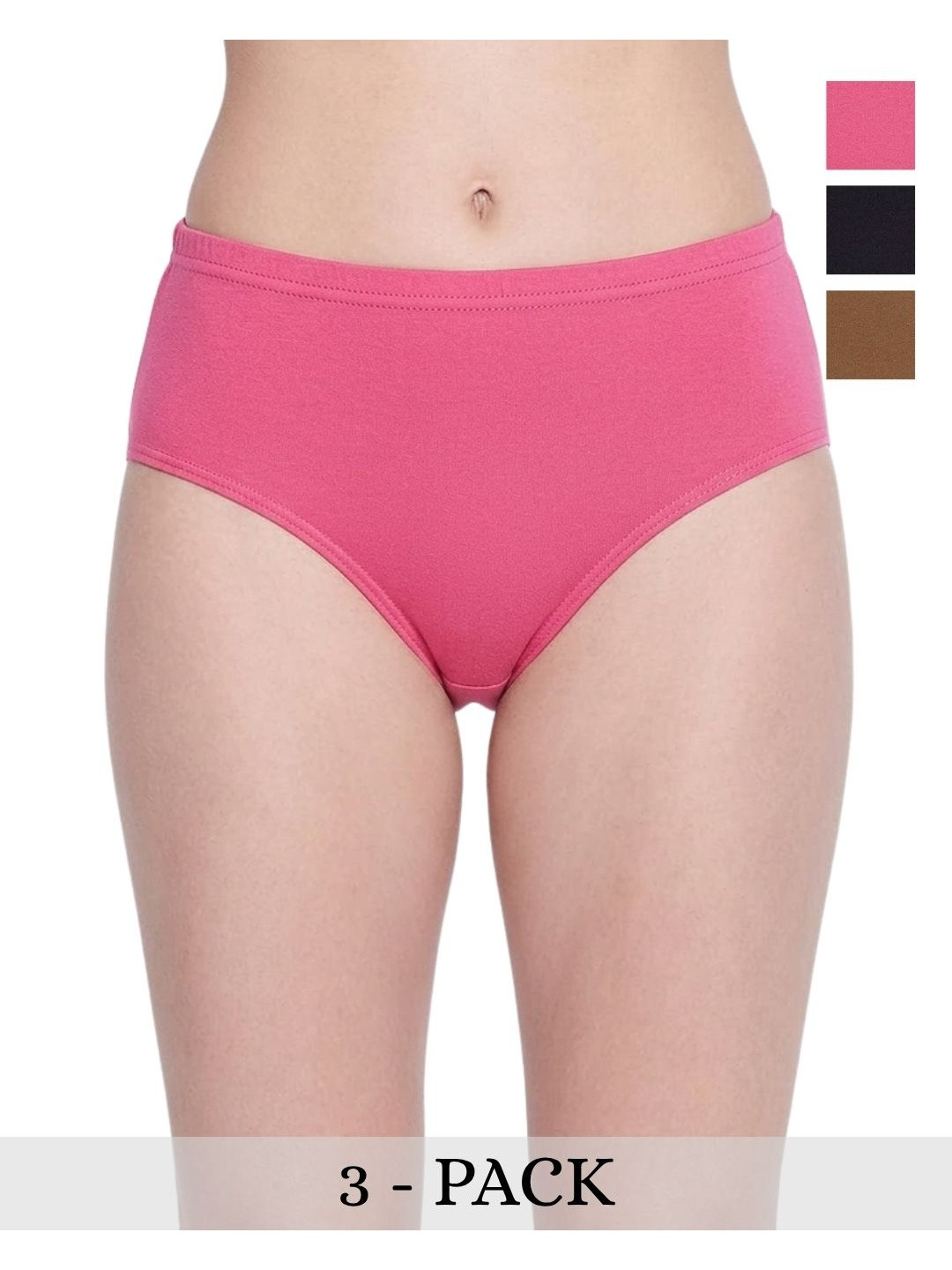JIKADARA Women Pack of 3 Cotton Hipster Briefs