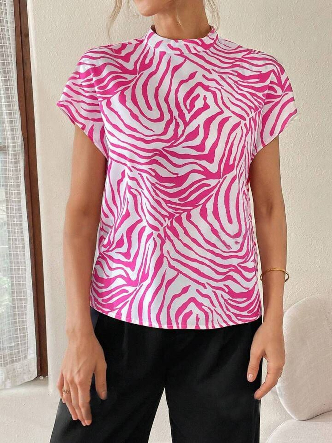 KASHIANXSTYLE Animal Printed Cotton Top