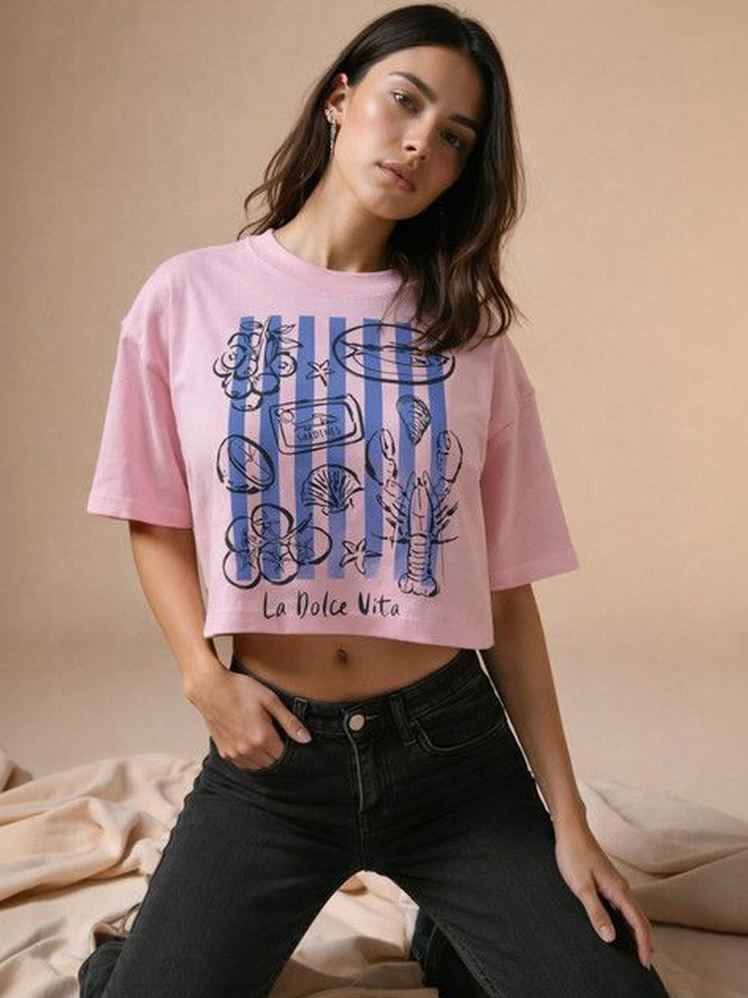Surfbae Women Cotton Boxy Tshirts