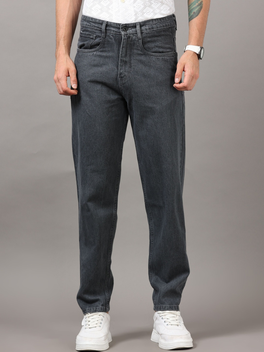 R.Code by The Roadster Life Co. Men Smart Mid-Rise Jeans