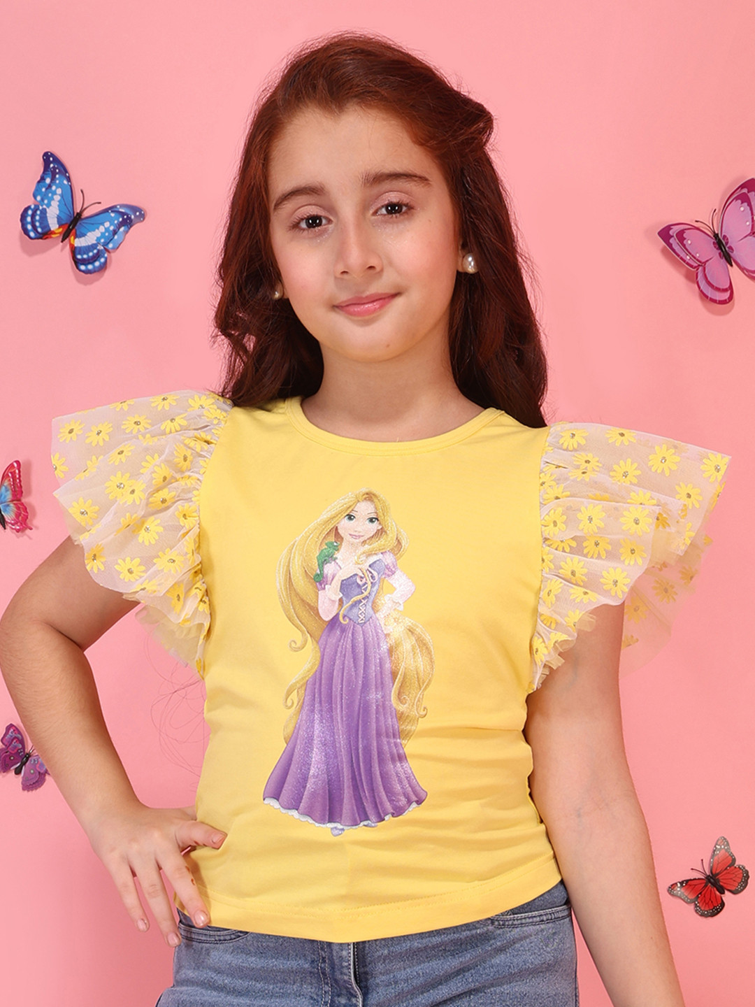 CUTECUMBER Girls Cotton Tops