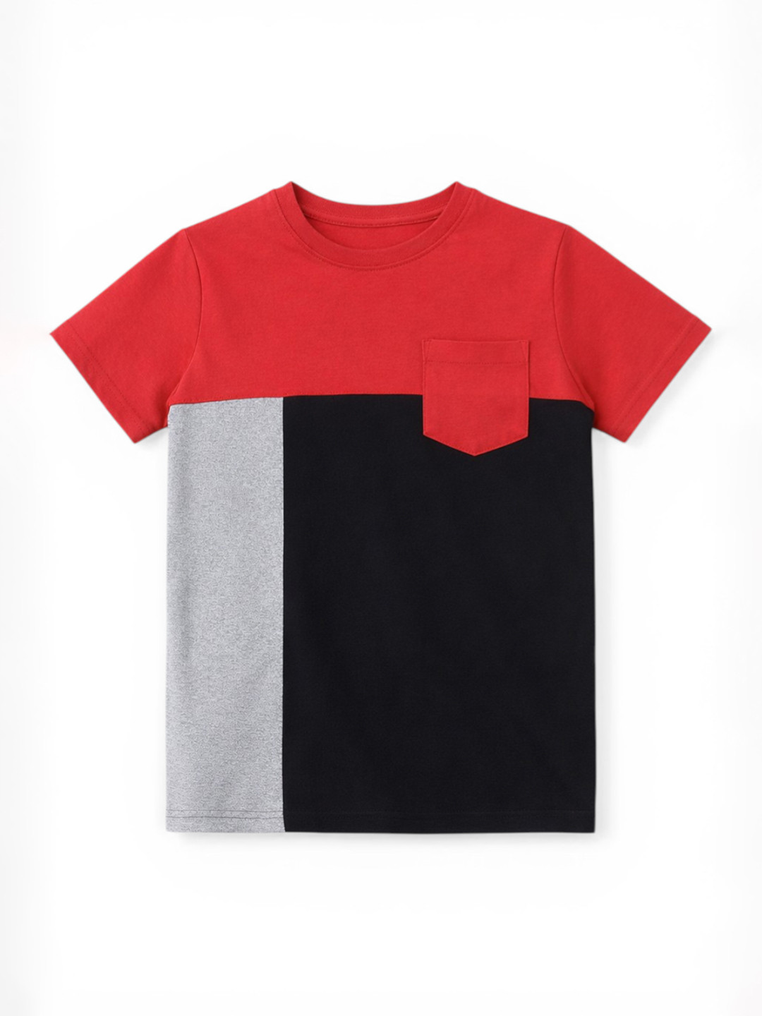Provogue Boys Colourblocked Pockets T-shirt
