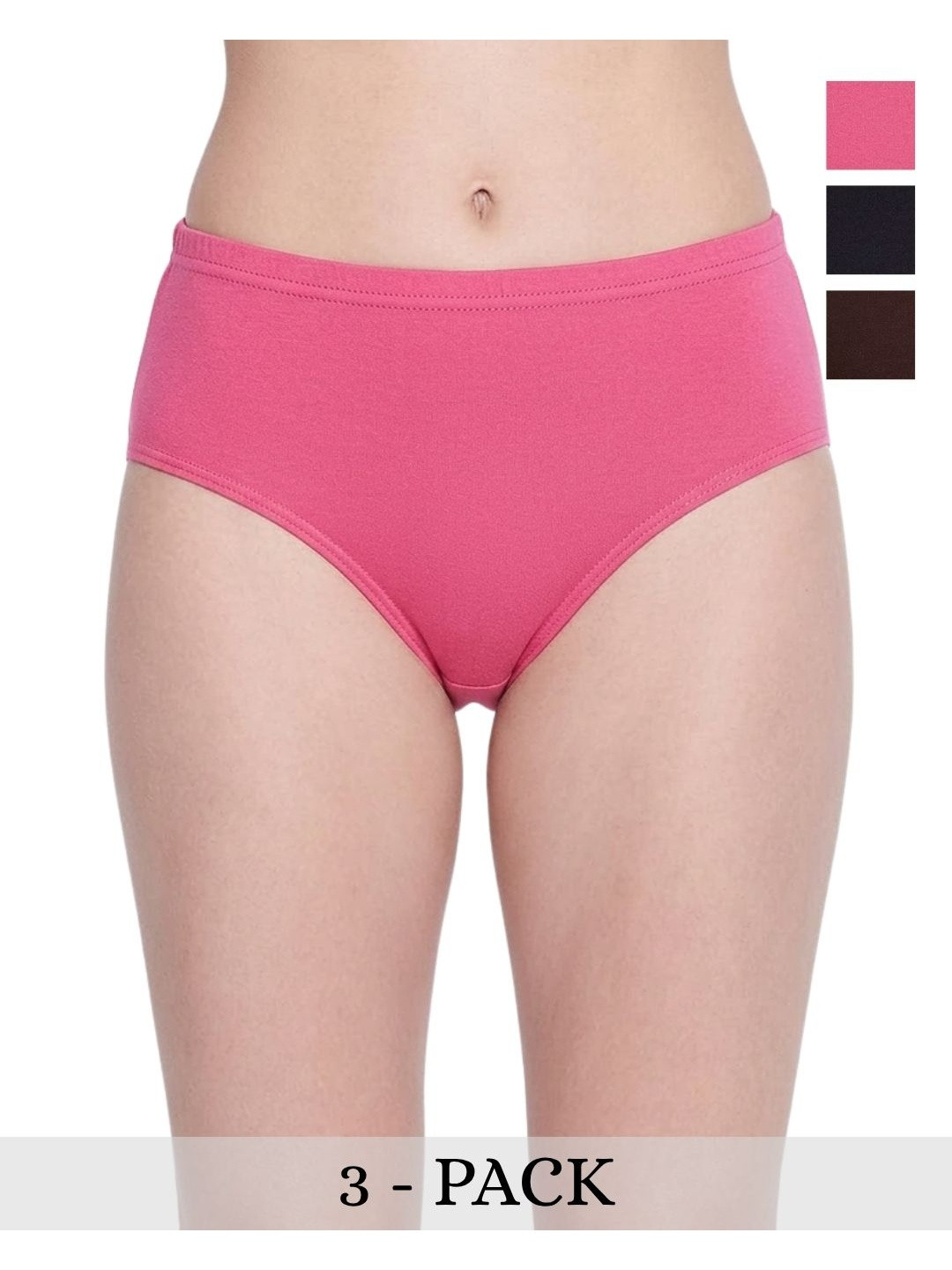 JIKADARA Women Pack of 3 Cotton Hipster Briefs