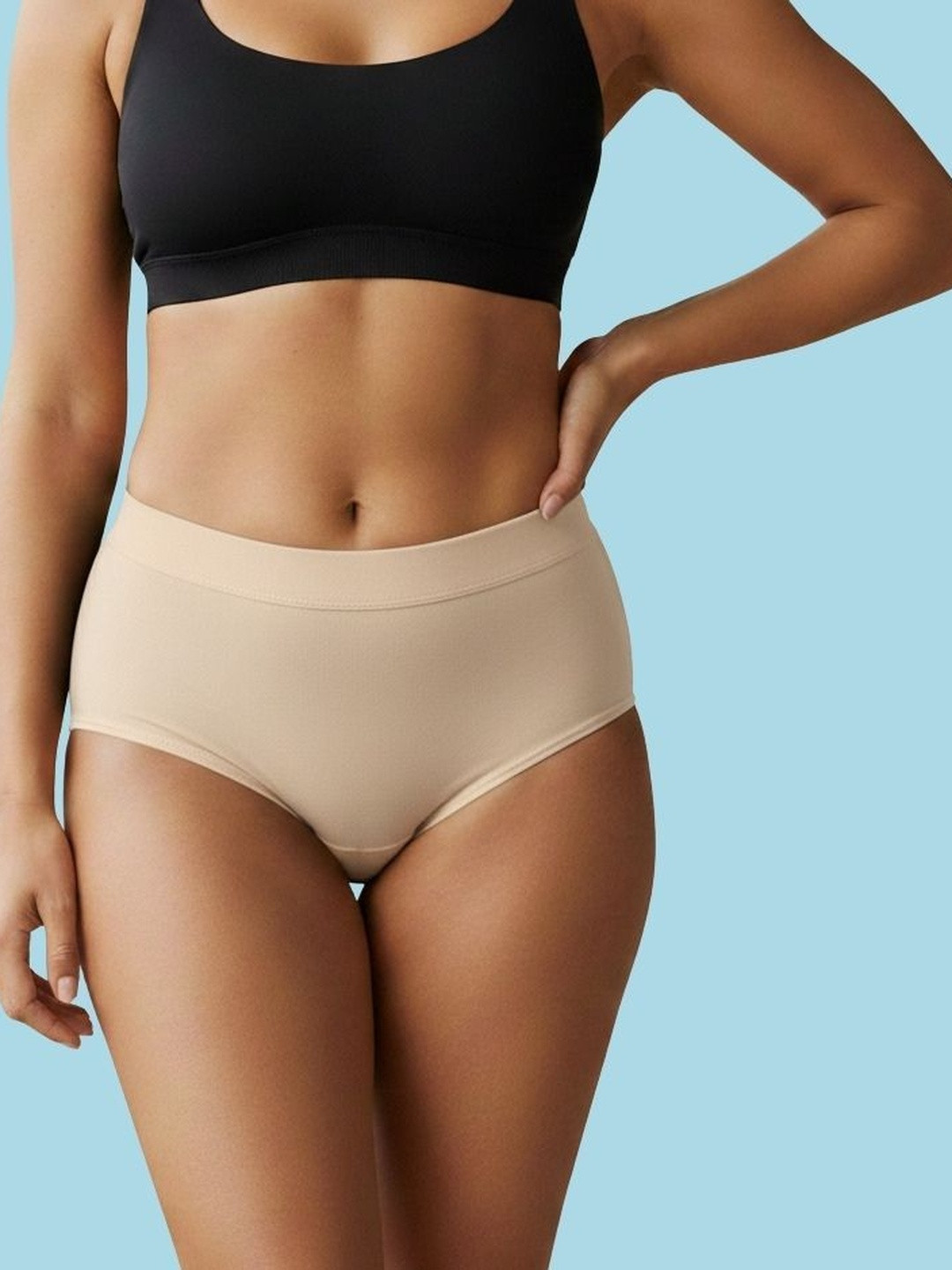 HERE&NOW Women Cotton Hipster Briefs
