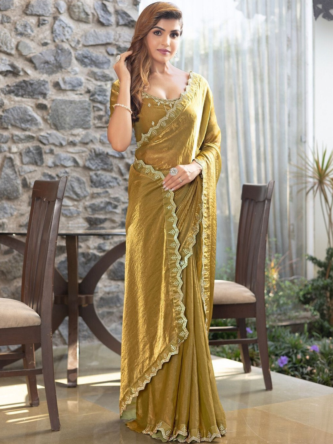 manokamna Satin Saree