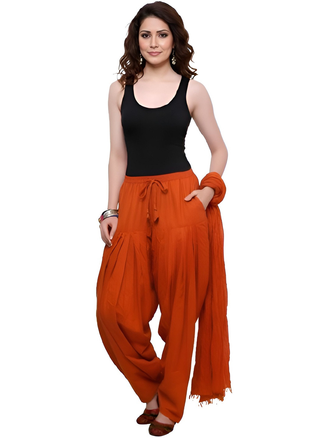 SWASTIK FAB STYLE Cotton Patiala With Dupatta