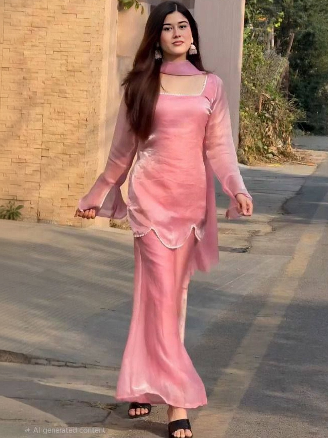 Social geek Women Regular Kurta with Palazzos & With Dupatta