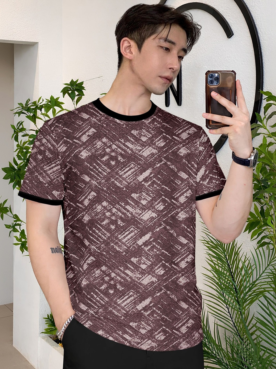 HAPPY KHAJANA Men Printed T-shirt