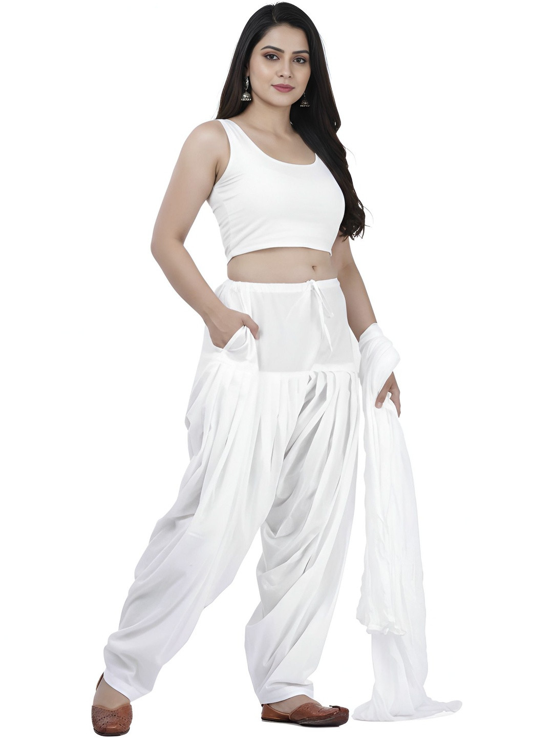 SWASTIK FAB STYLE Cotton Patiala With Dupatta