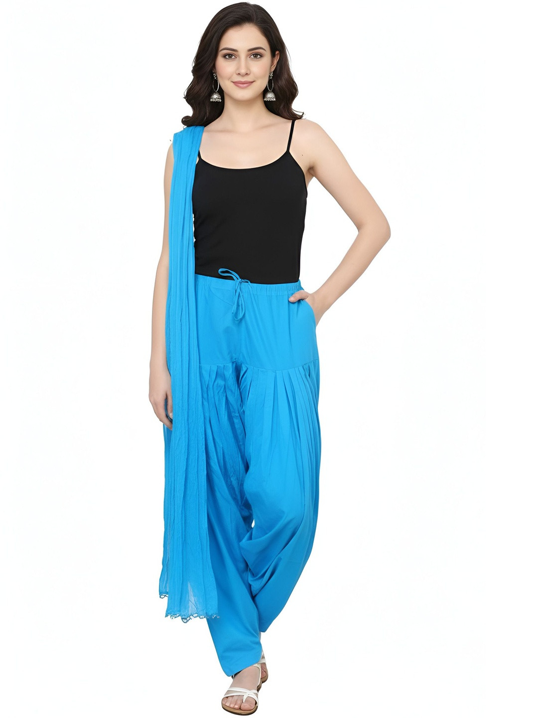 SWASTIK FAB STYLE Cotton Patiala With Dupatta