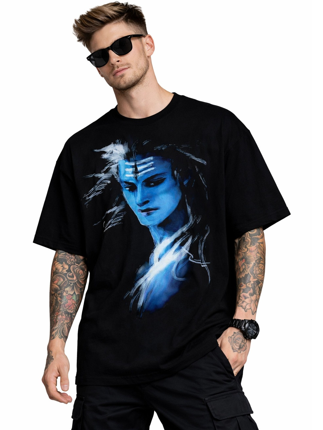 Stand Out Mahadev Black Shiva Tshirts