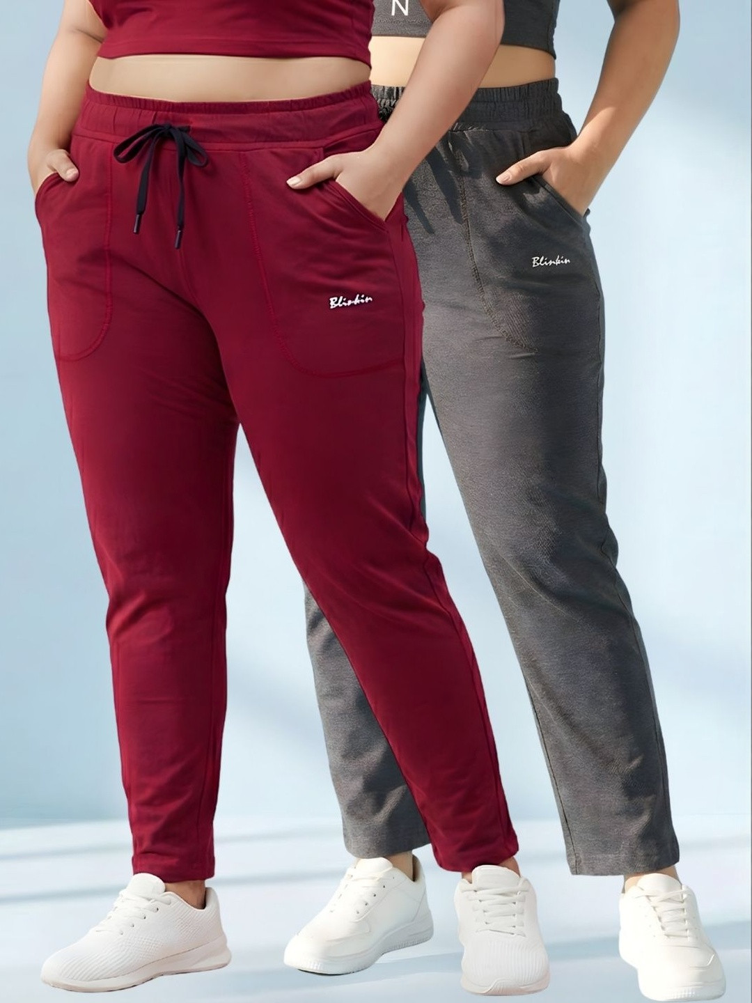 Blinkin Women Pack of 2 Regular Fit Track Pants