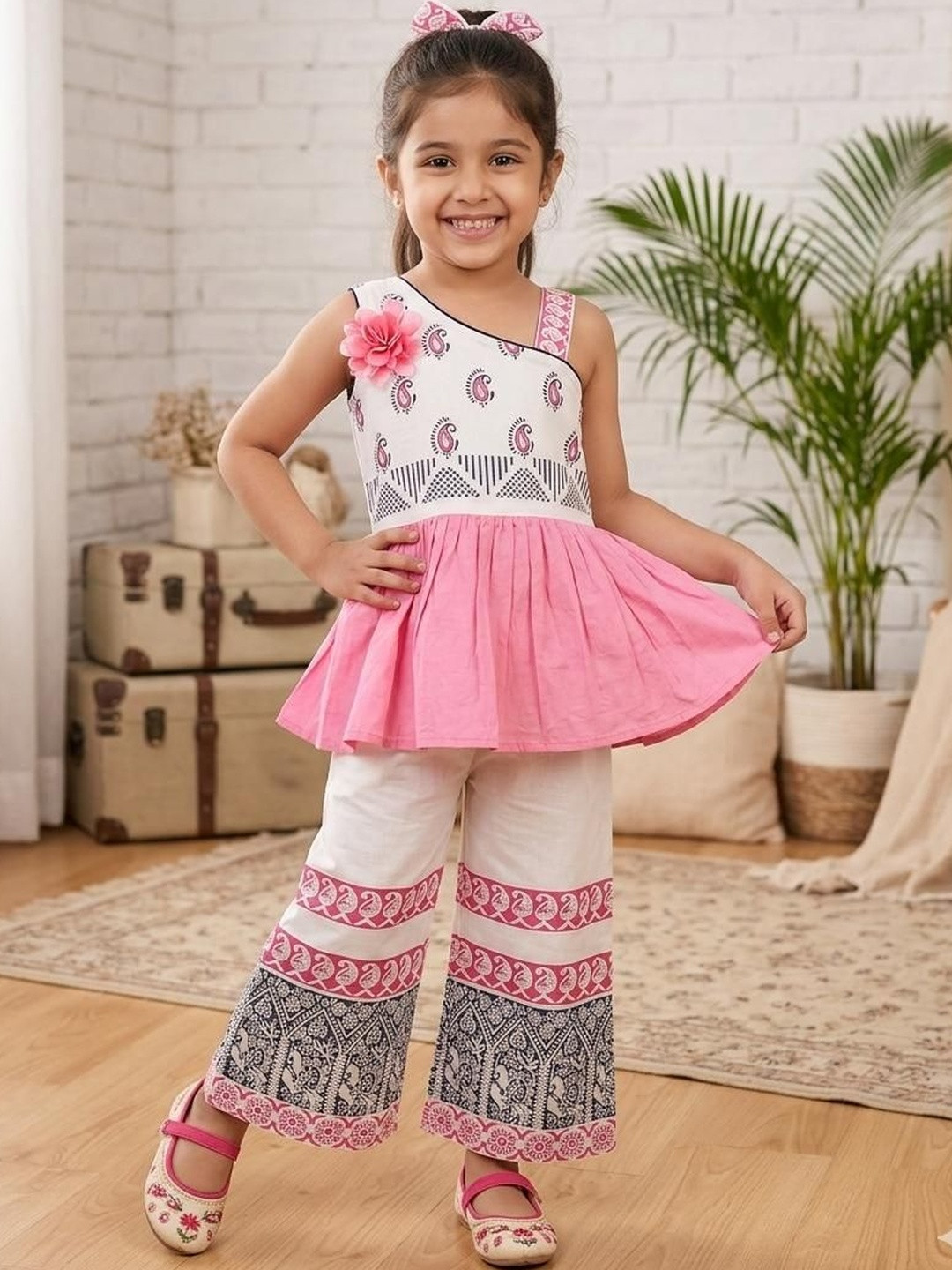 NEW GEN Girls Top with Palazzos