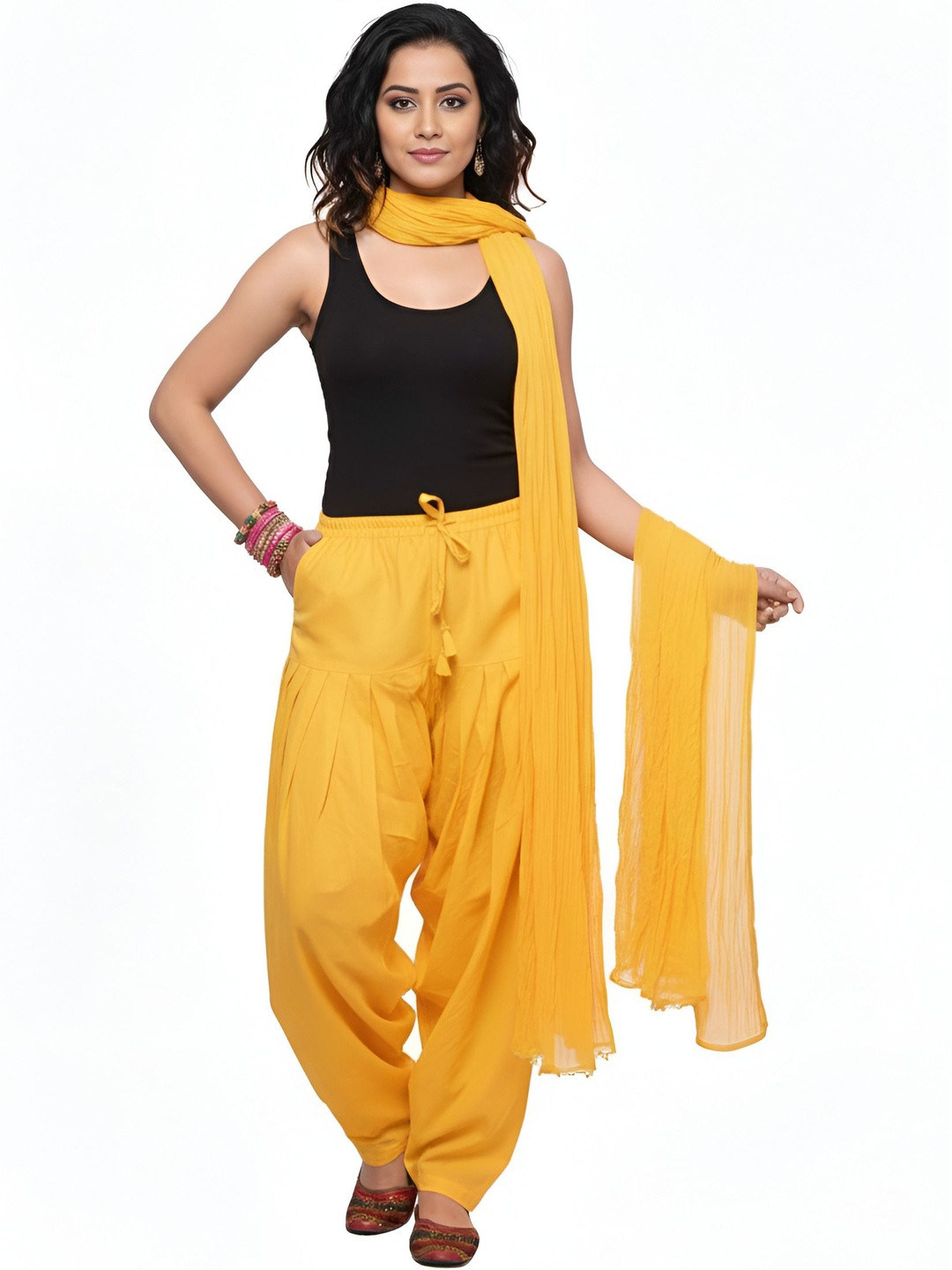 SWASTIK FAB STYLE Cotton Patiala With Dupatta