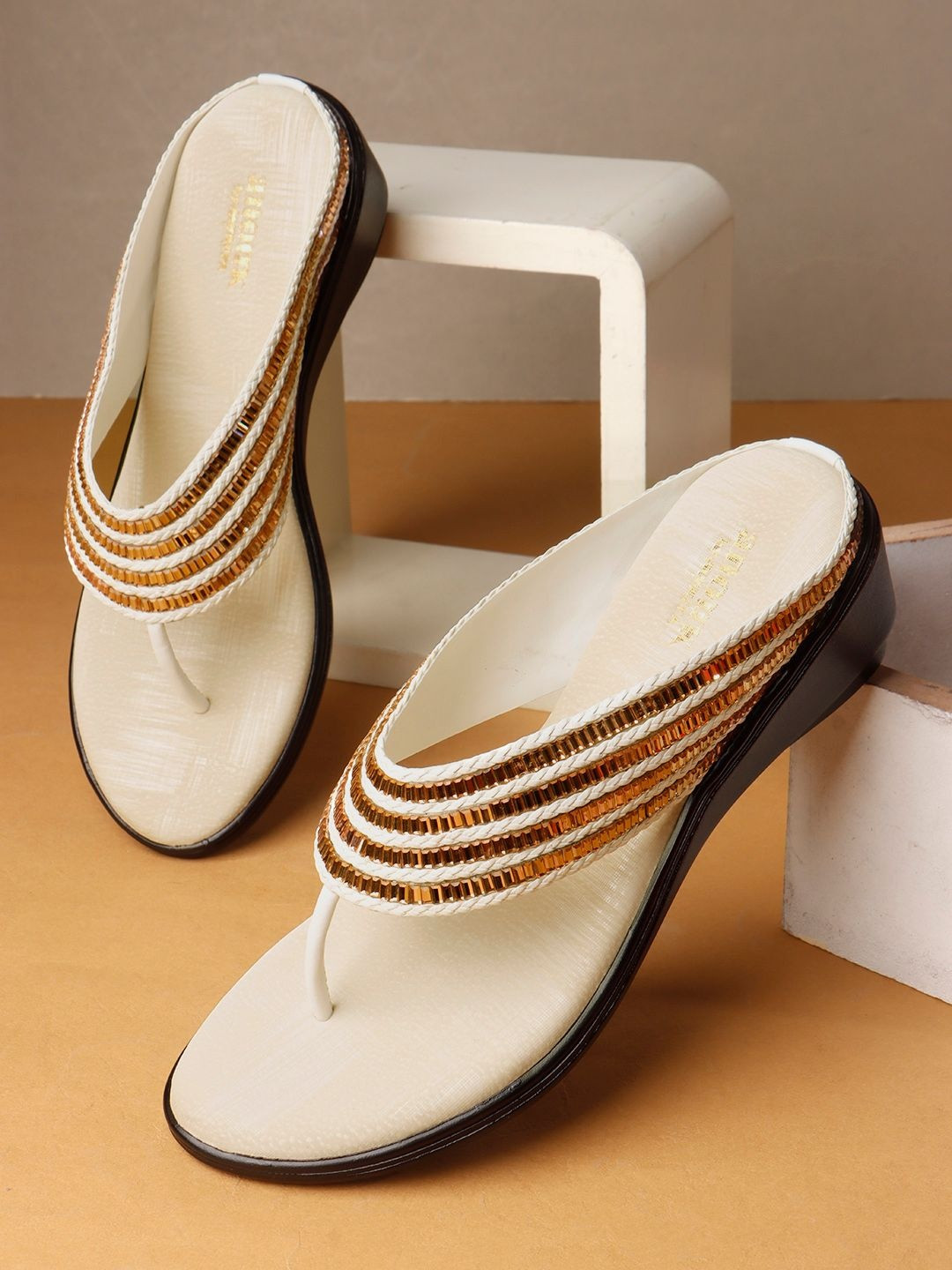 Anouk Embellished Wedge Sandals