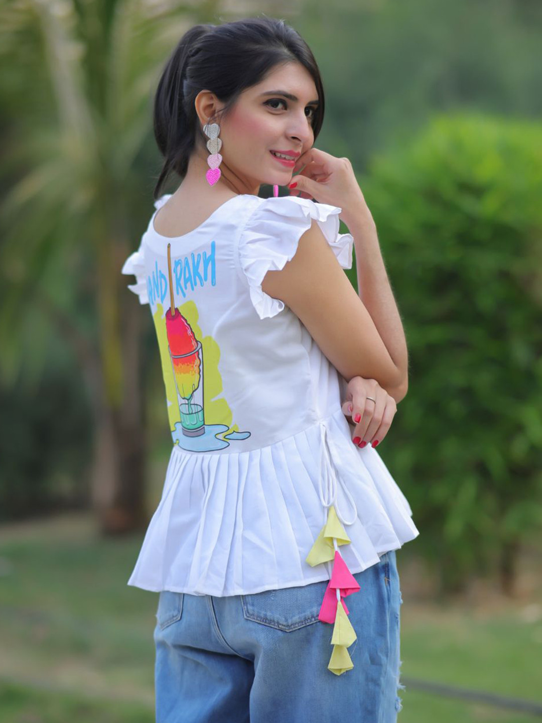 Youthnic Women Ethnic Motifs Embroidered Flared Sleeves Kurta