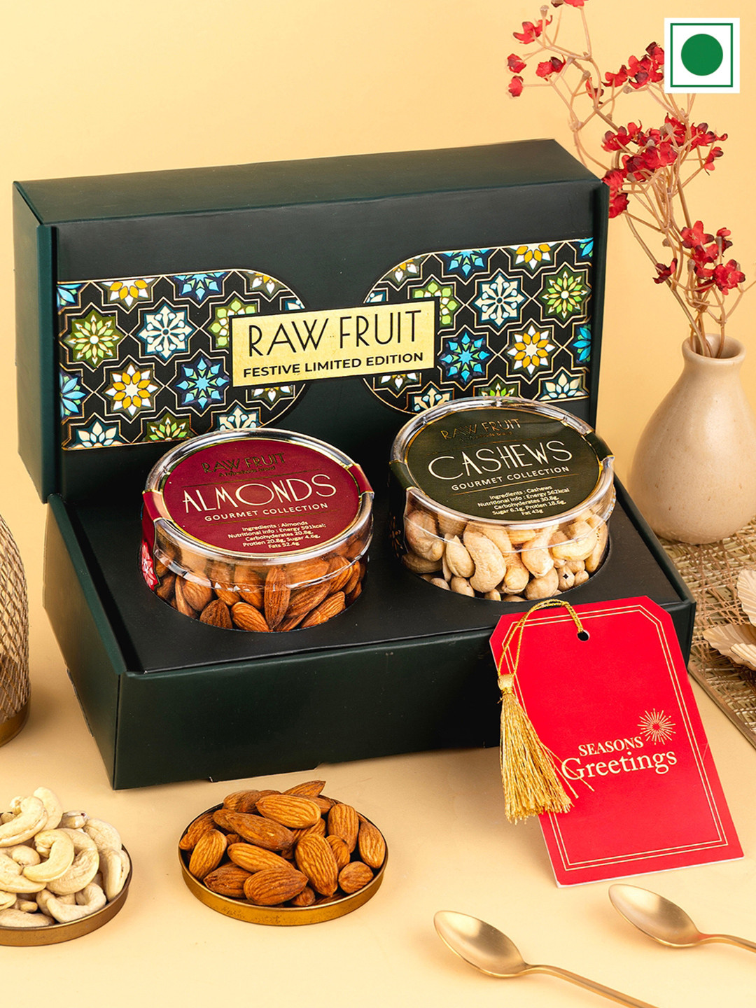 RawFruit 3 Pcs Dry Fruits Gift Pack-400 g