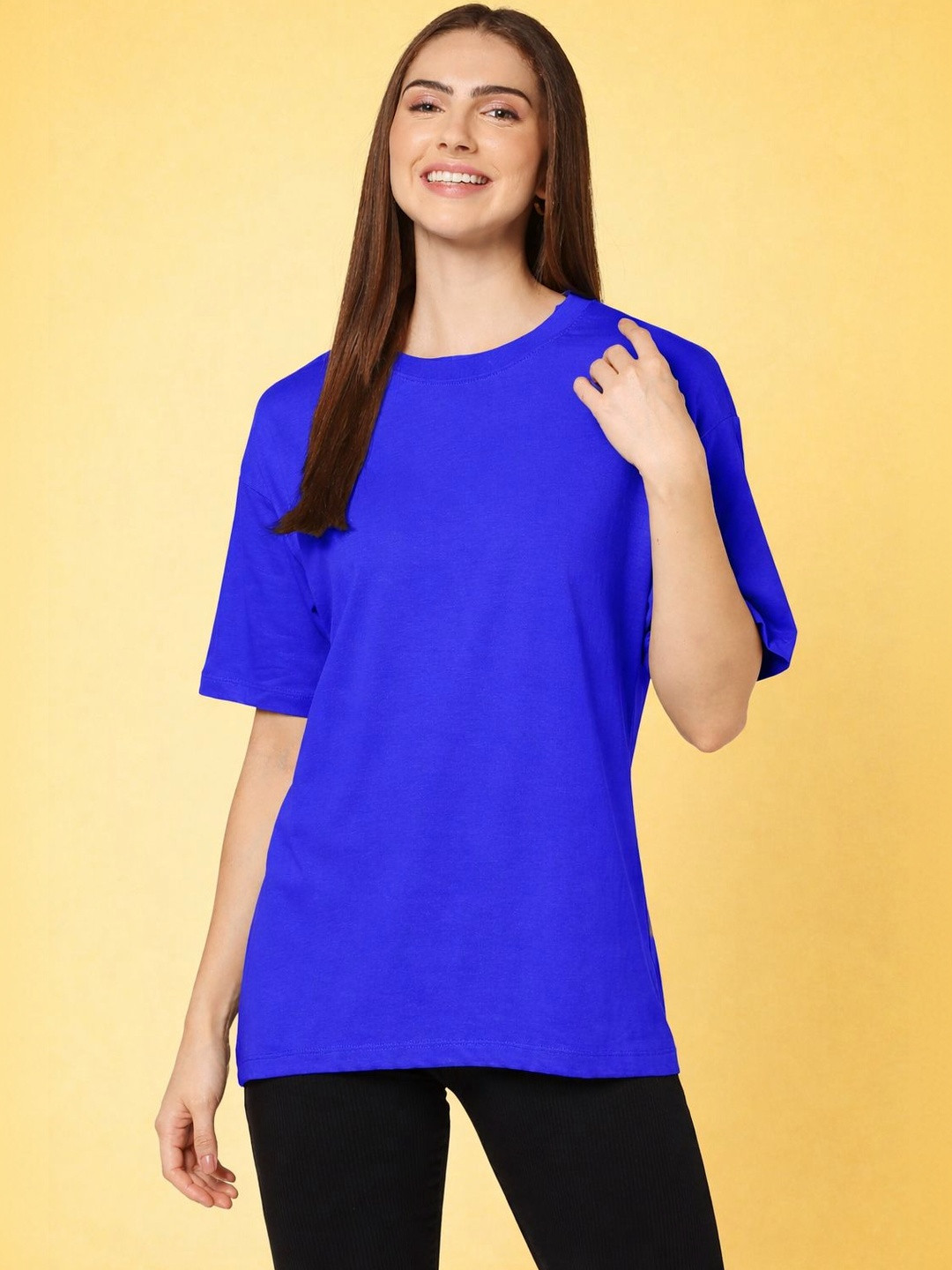 FALTU.CO Women Pure Cotton T-shirt