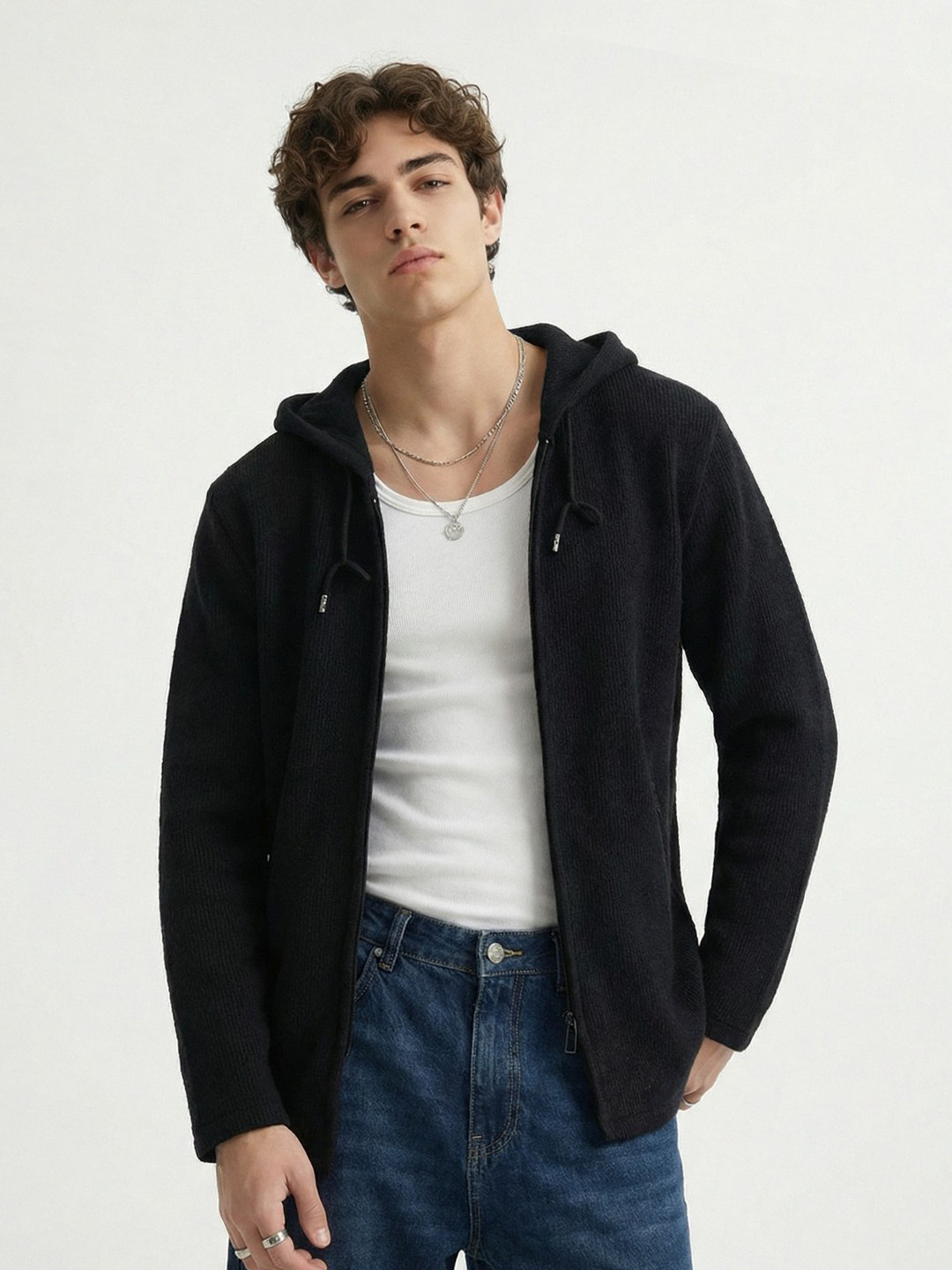 StyleCast x Revolte Hooded Open Front Jacket