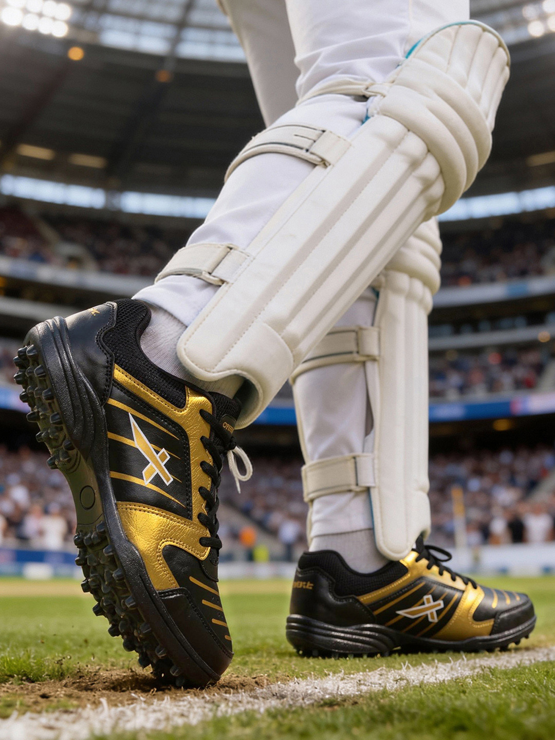 VECTOR X Striker Synthetic Leather Mesh Upper with PVC Sole Cricket Shoes