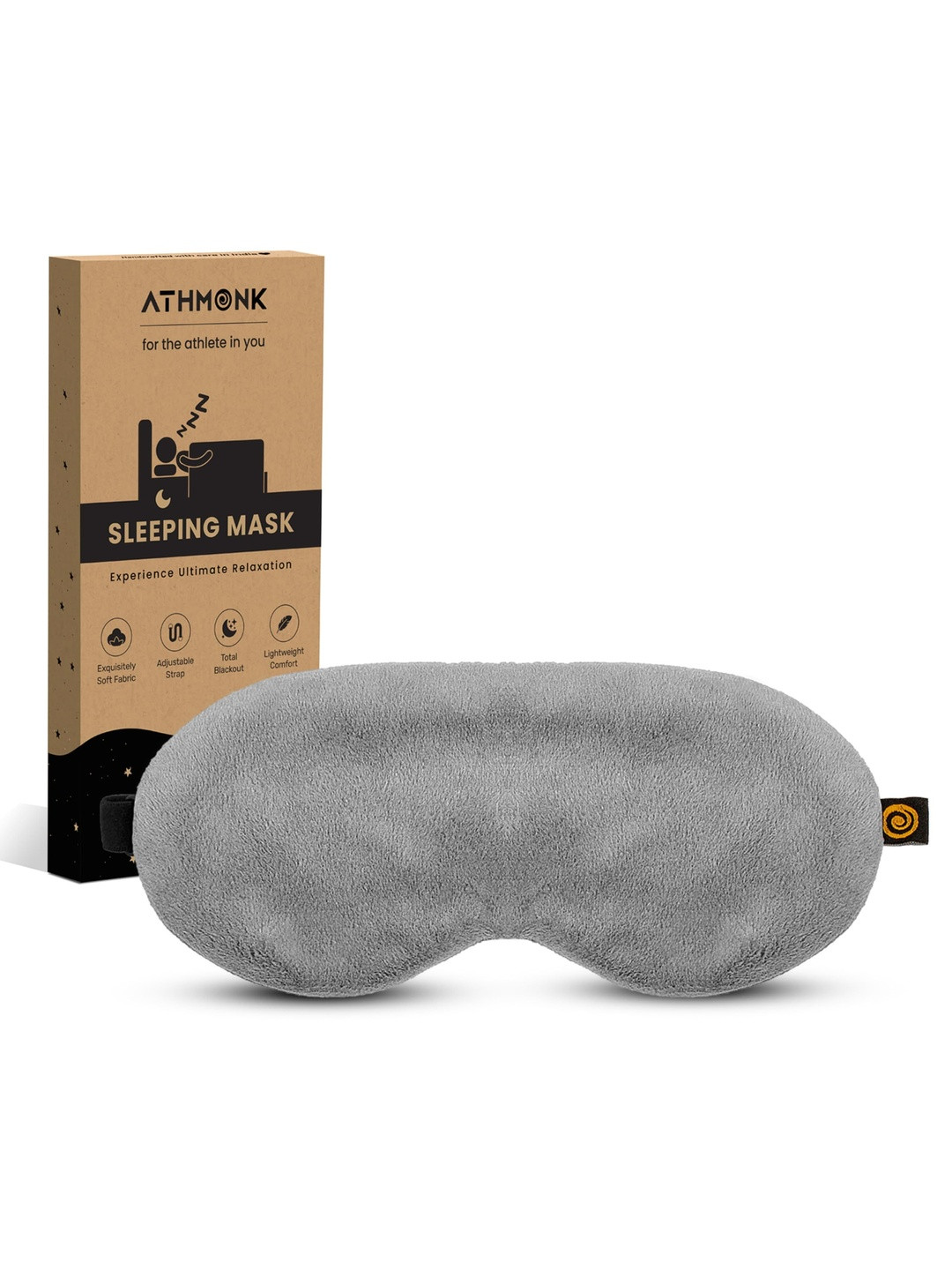 Athmonk Unisex Velvet Sleeping Eye Mask Blind Fold Travel Accessories