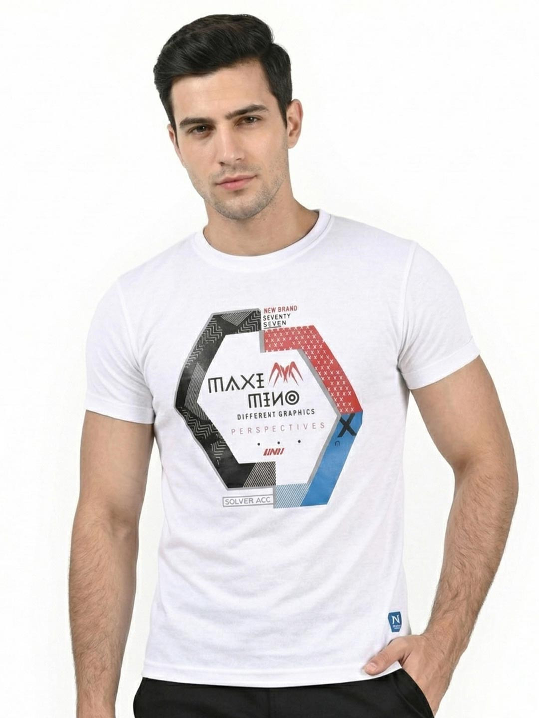 Here&Now X Game Begins Graphic Printed Cotton T-shirt