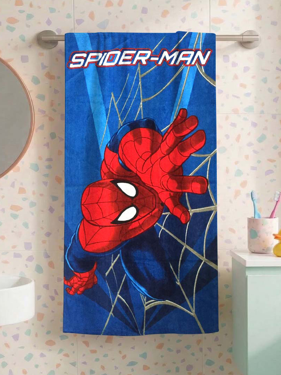 Marvel Spider Man Themed Super Soft Kids Bath Towel | 350GSM |60*120cm