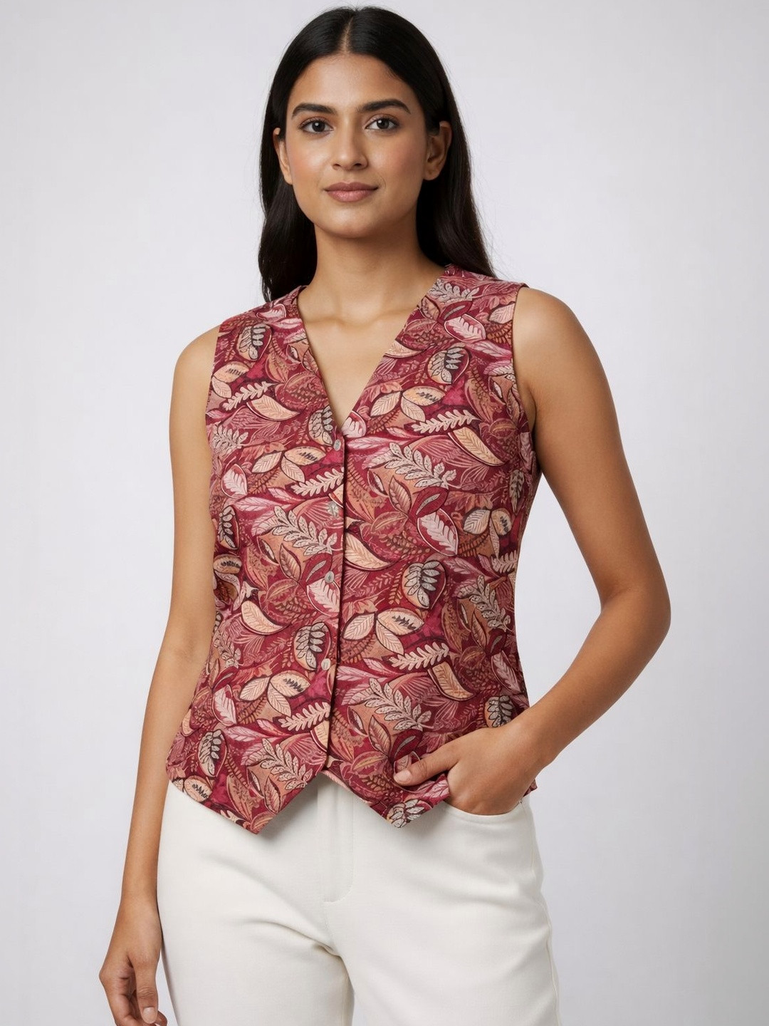 PTVIZE Print Sleeveless Top