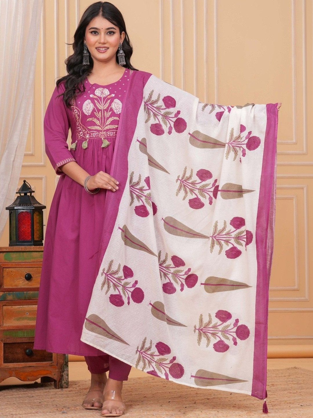 KALINI Women Pure Cotton Pure Cotton
