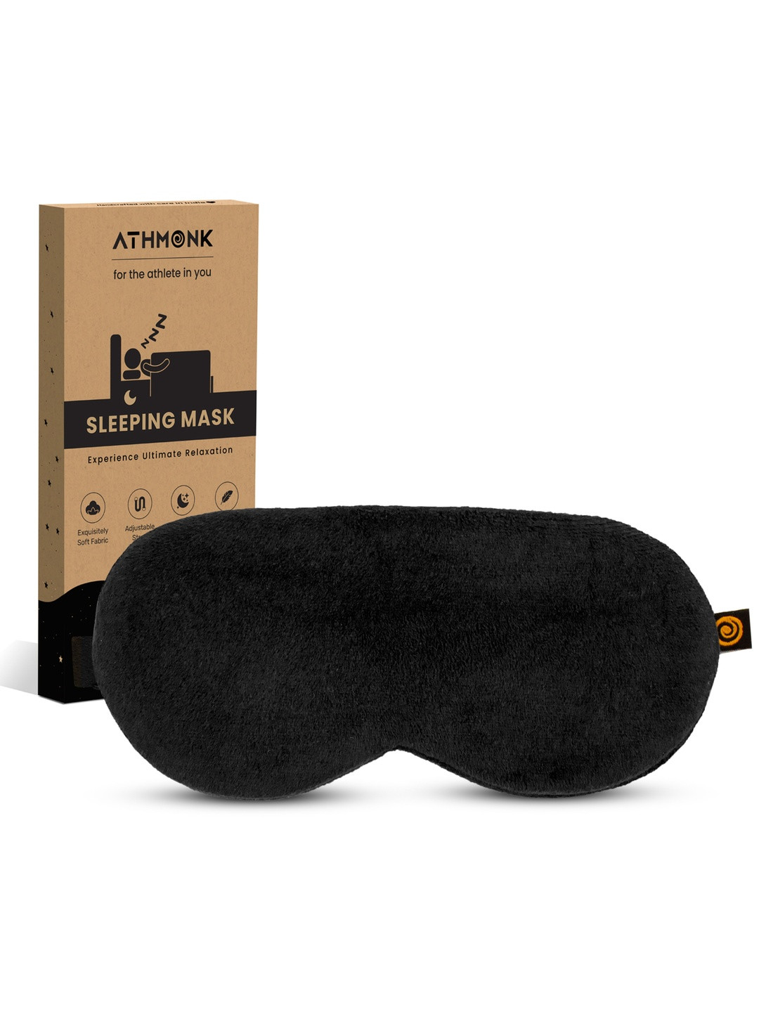 Athmonk Unisex Velvet Sleeping Eye Mask Blind Fold Travel Accessories