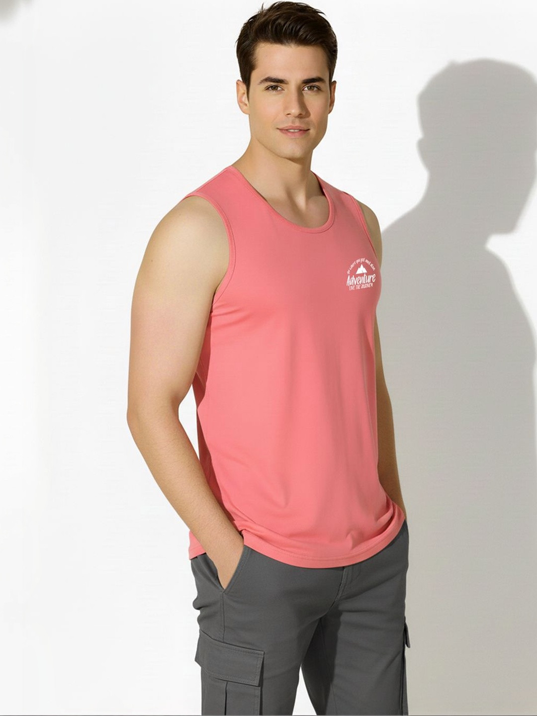 WOOSTRO Printed Assorted Cotton Gym Vest