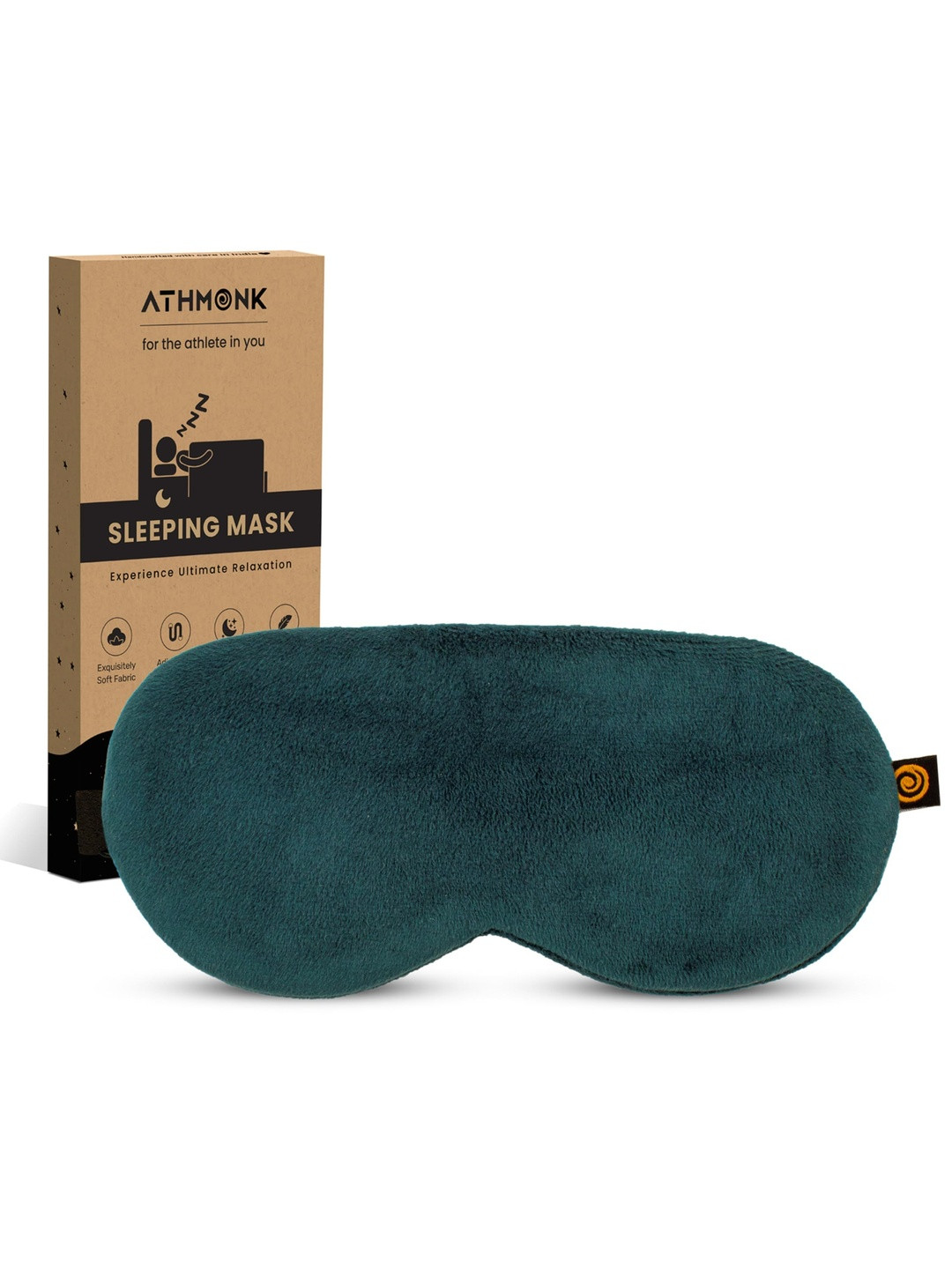 Athmonk Unisex Velvet Sleeping Eye Mask Blind Fold Travel Accessories