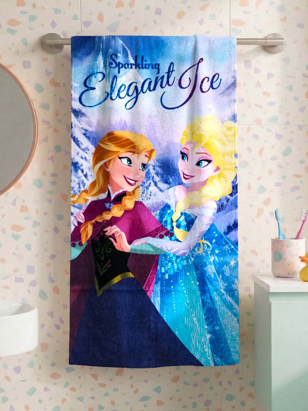 Disney Athom Trendz Cotton 354GSM Breathable Kids Regular Bath Towel-24x47In