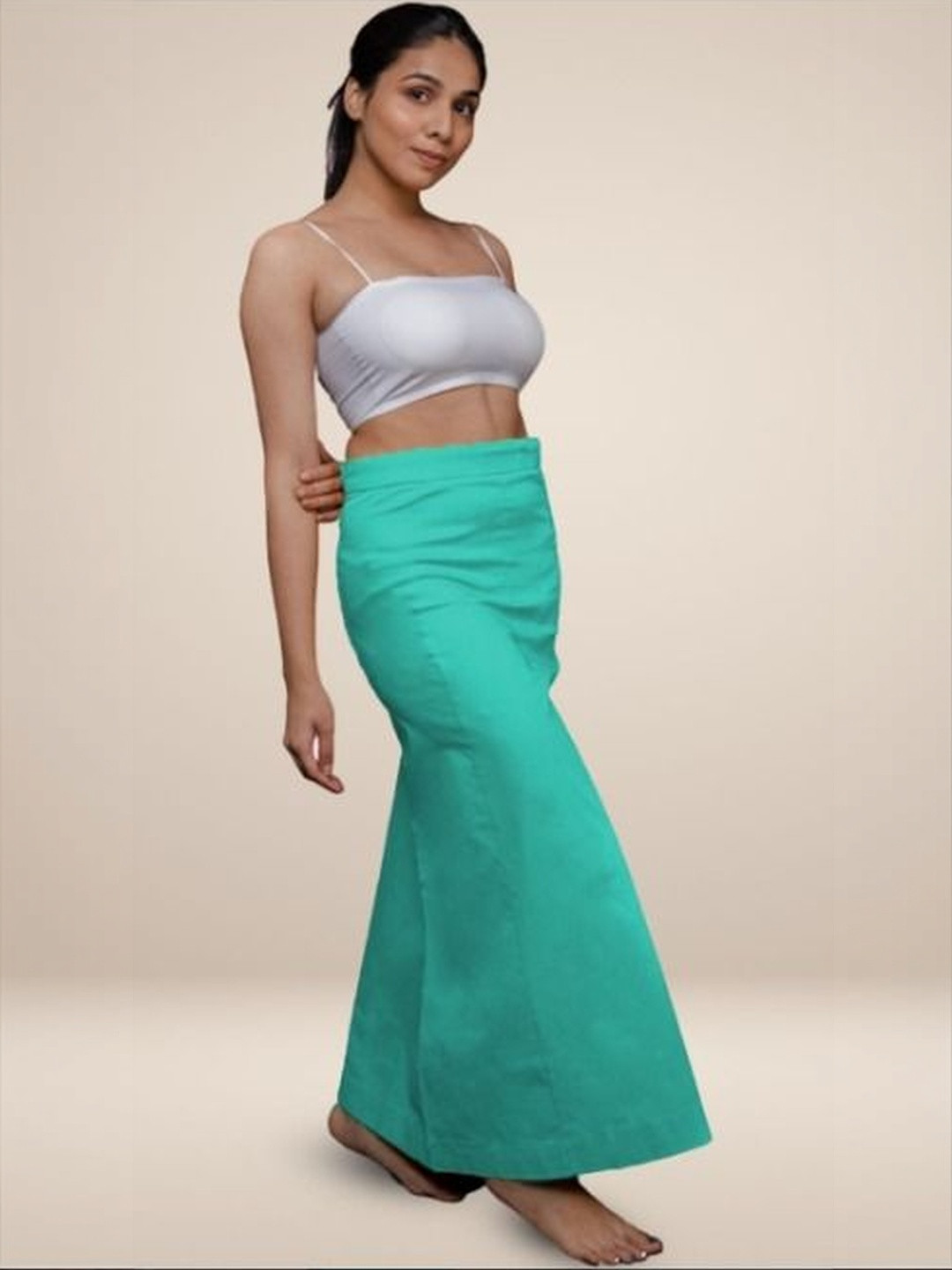 SAREESHADOW Cotton Stretchable High-Rise Saree Shapewear