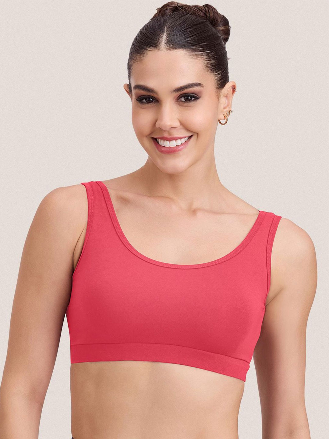 POOJA RAGENEE Women Sports Bra Wear from Both Sides Cotton Lycra Wirefree