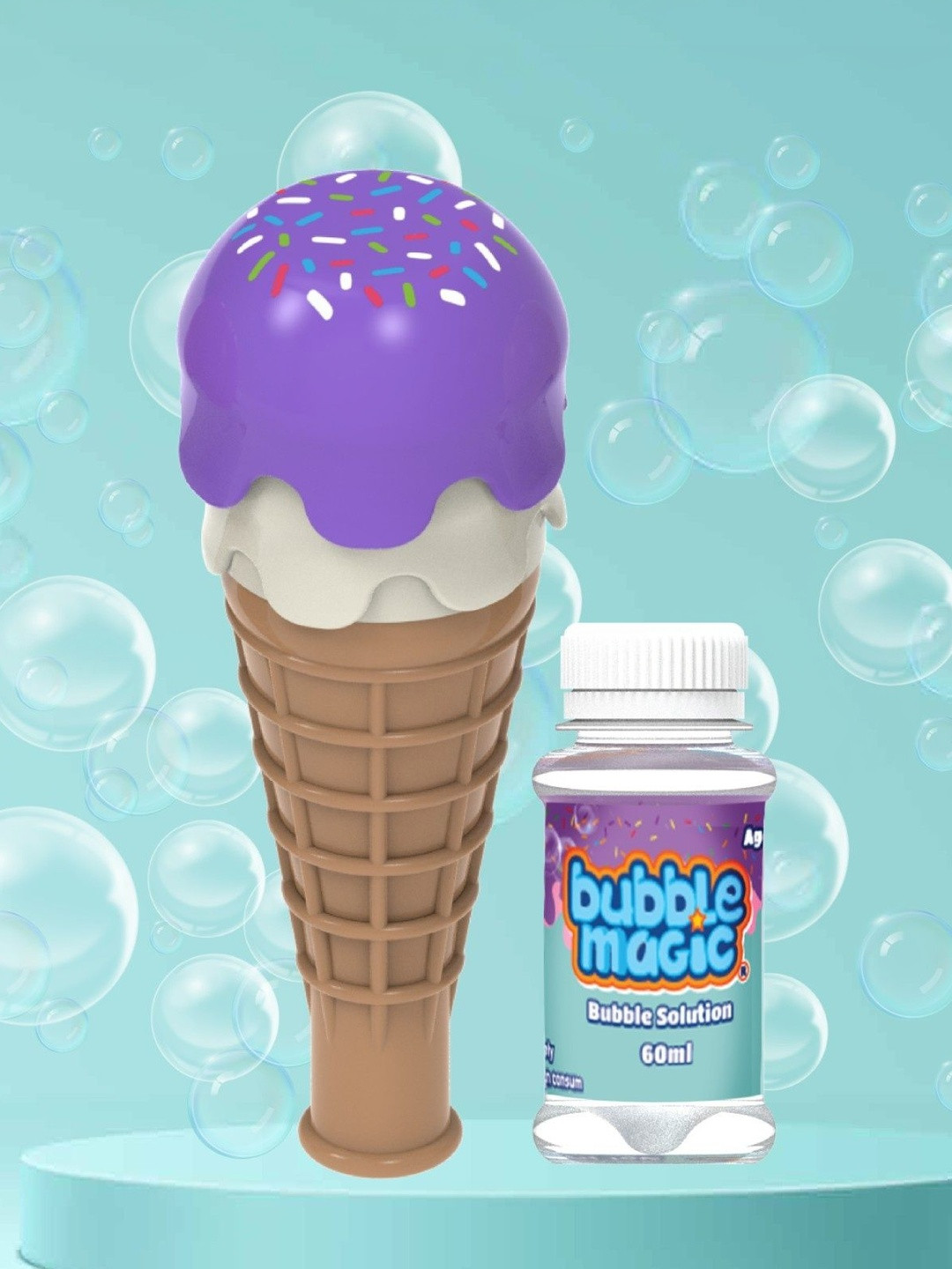 Bubble Magic Black Currant Ice Cream Bubble Blower Bubble Toy