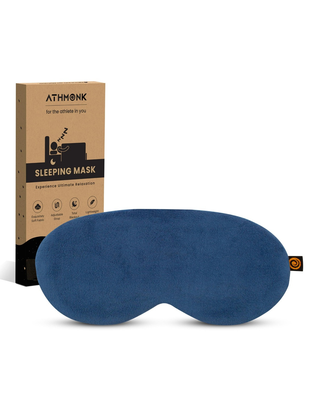 Athmonk Unisex Velvet Sleeping Eye Mask Blind Fold Travel Accessories
