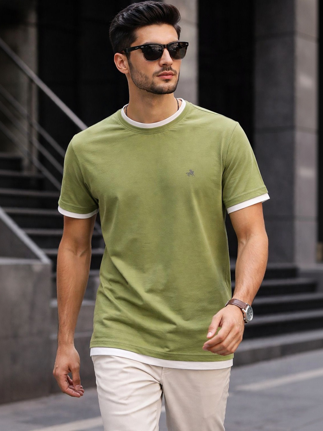 ROLLISTEAR Mens Round Neck Tshirts