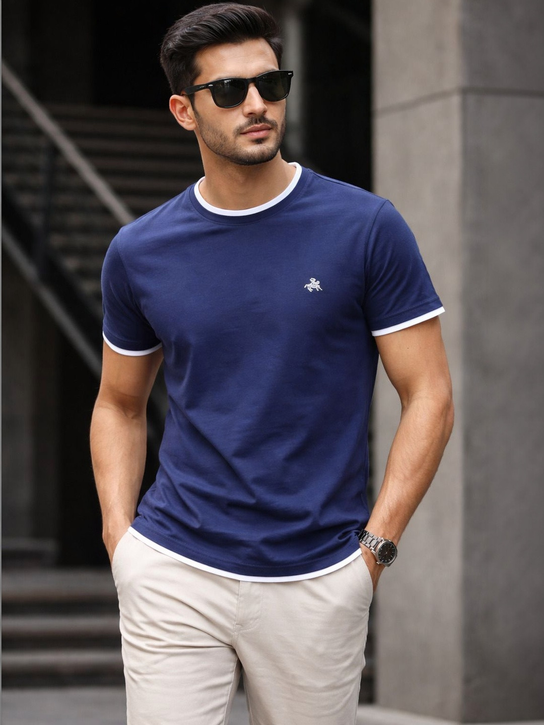 Parcel Yard Mens Round Neck Tshirts