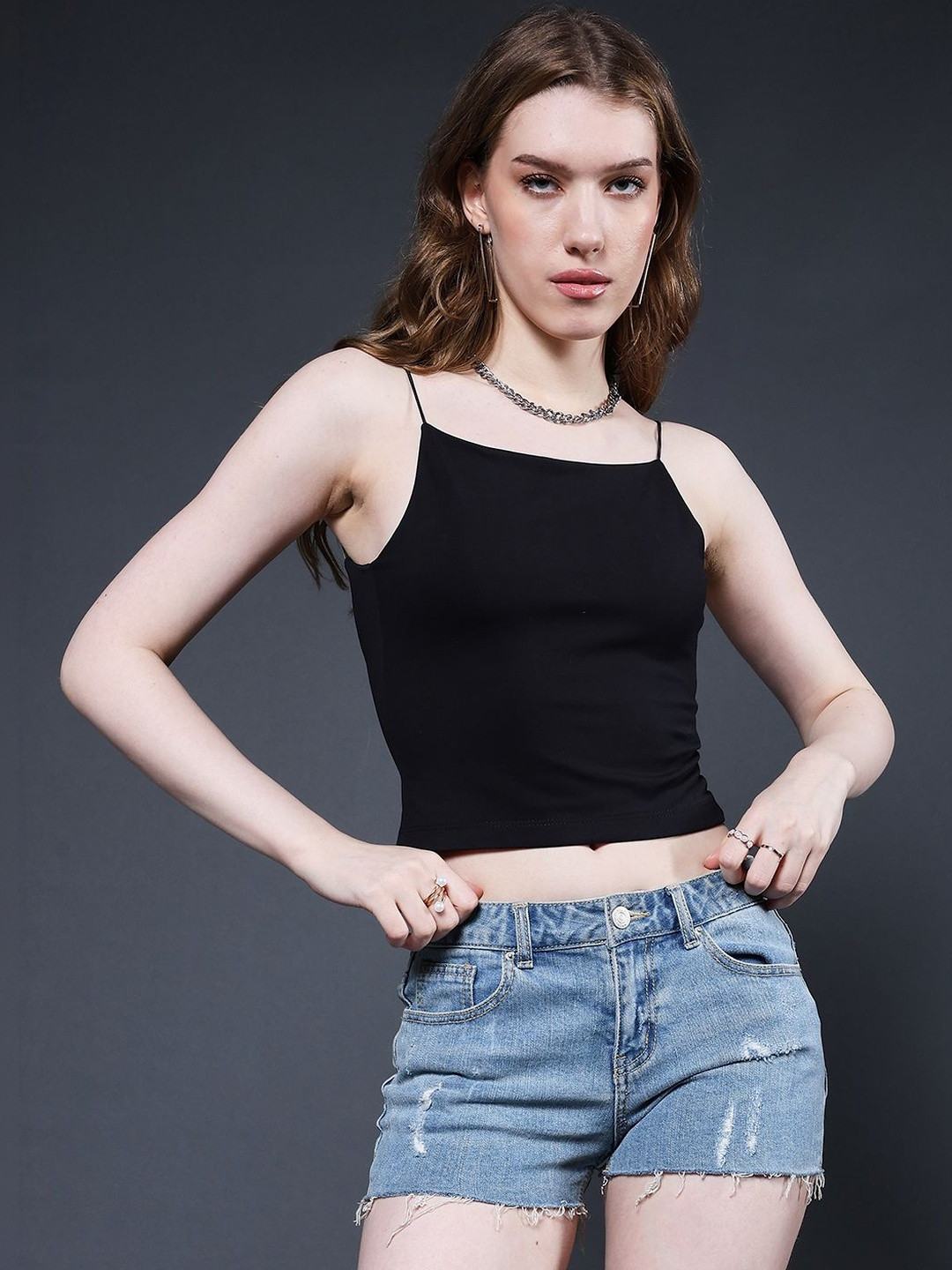 PRONK Cotton Crop Top