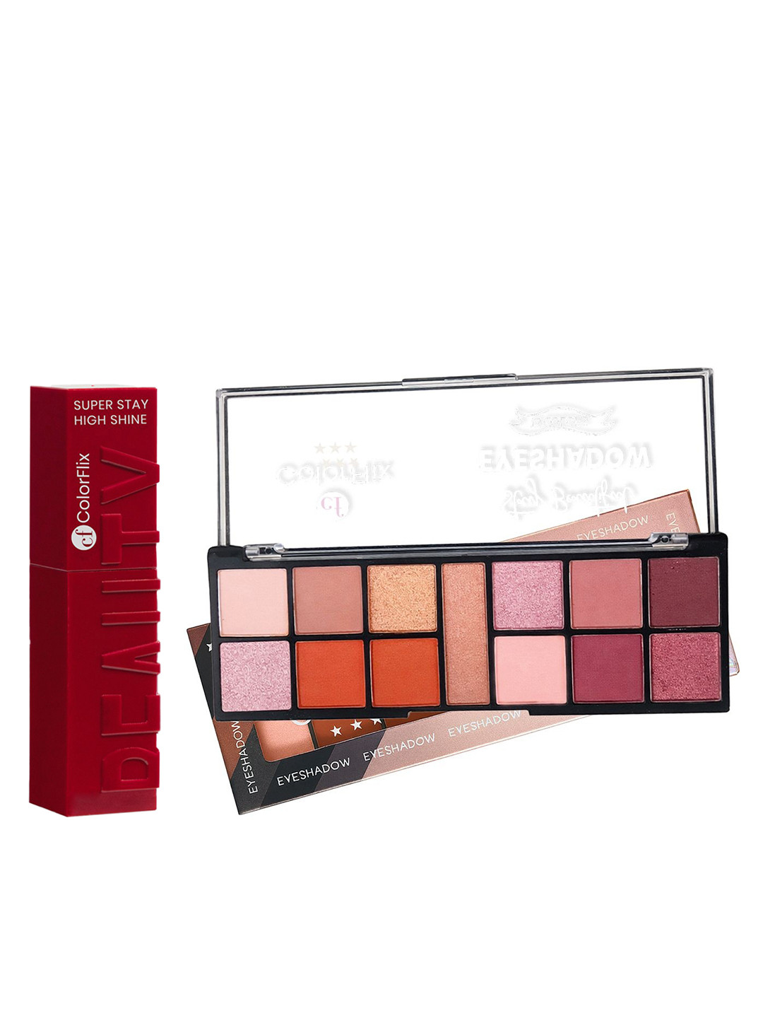 COLORFLIX Set of Lip Drama Super Stay Lipstick 5ml & Stay Beautiful Eyeshadow 14g