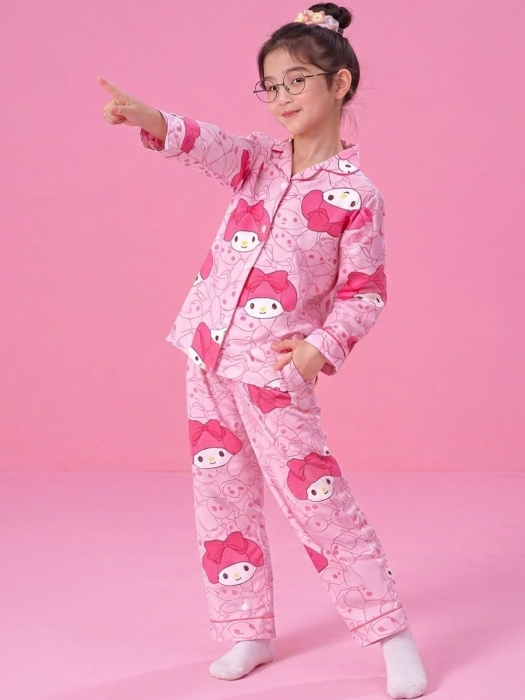 4JSTAR Girls Printed Night suit